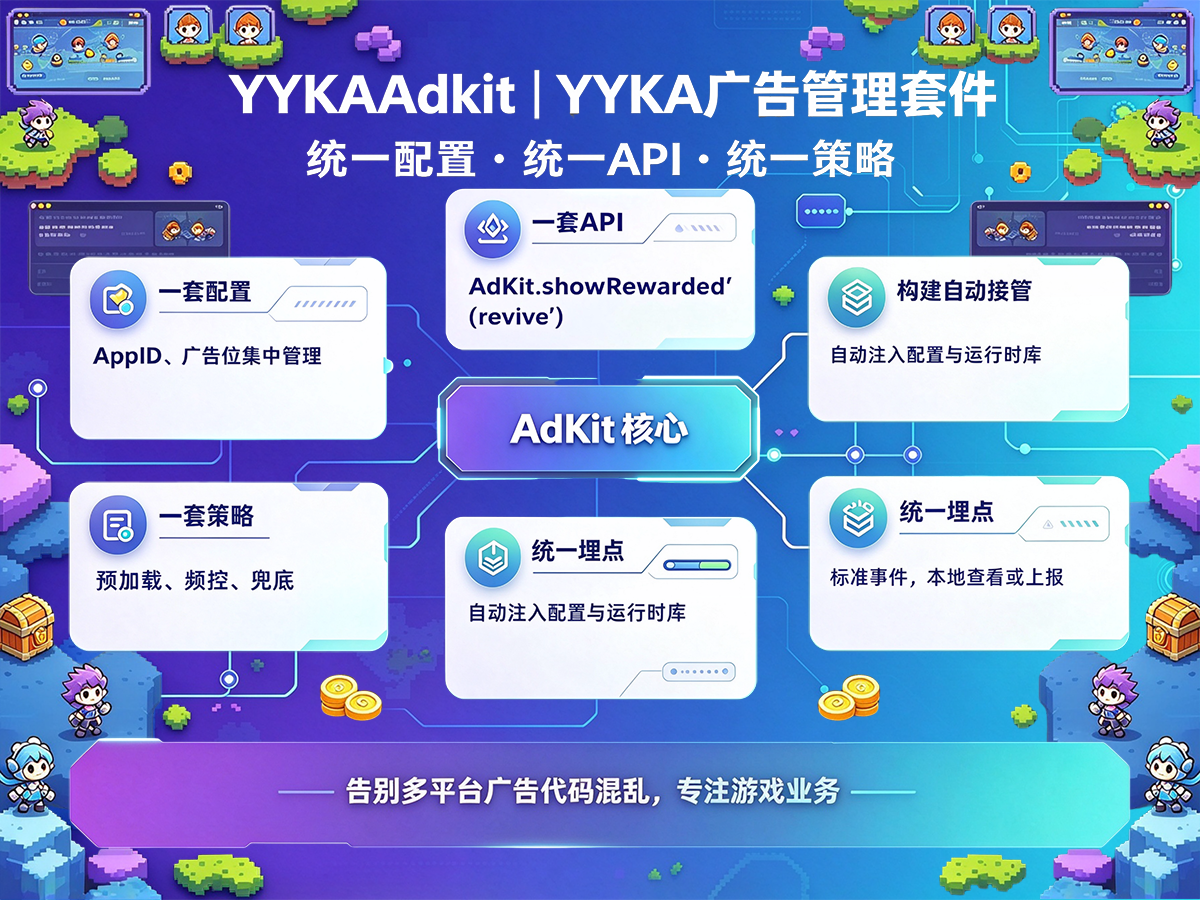 同一个广告功能，我写了三遍  ，所以我把小游戏广告接入，做成了一个 Cocos 插件